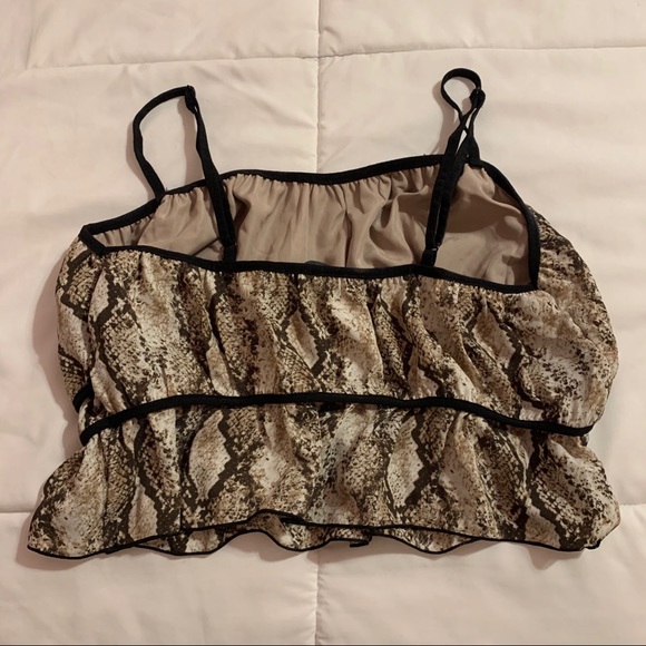 FOREVER 21 Snake Print Blouse Top SZ: SMALL - Picture 5 of 7